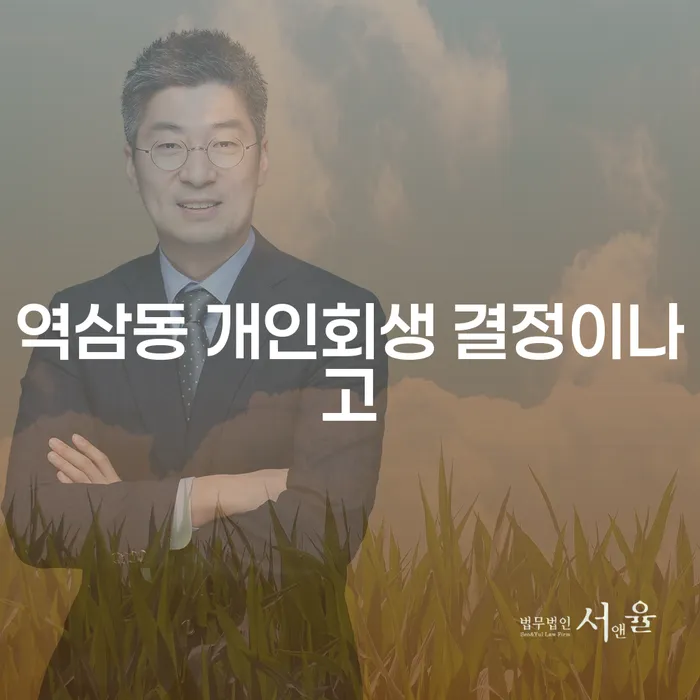 역삼동 개인회생 결정이나고